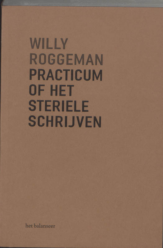 Omslag van Practicum of het steriele schrijven