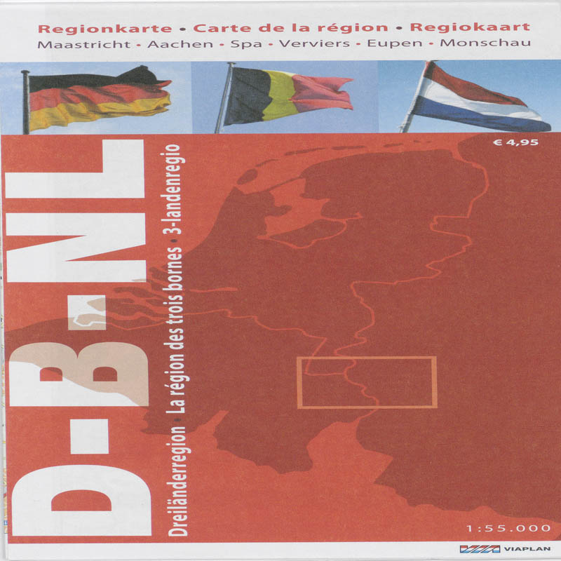 Omslag van 3-landenregiokaart 1:55.000