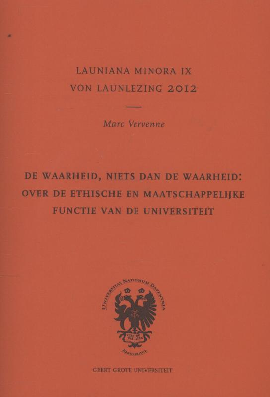 Omslag van De waarheid niets dan de waarheid