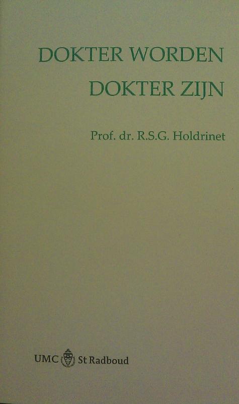Omslag van Dokter worden / dokter zijn