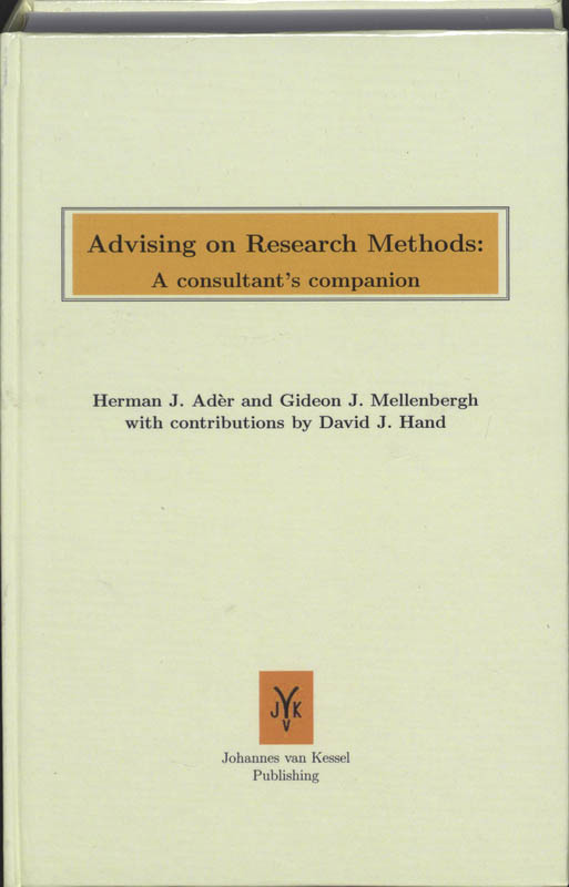 Omslag van Advising on Research Methods