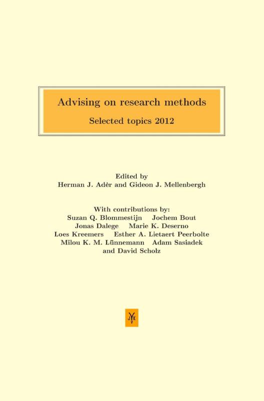 Omslag van selected topics 2012