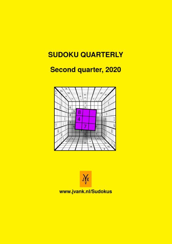Omslag van Sudoku quarterly 2020, quarter 2