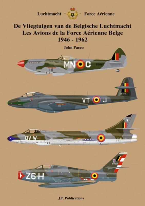 Omslag van De Vliegtuigen van de Belgische Luchtmacht 1946-1962/Les Avions de la Force Aérienne Belge 1946-1962