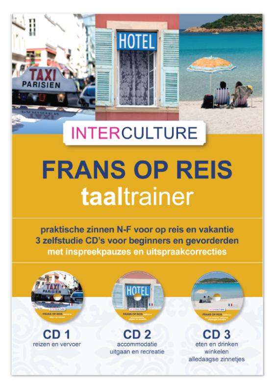 Omslag van Interculture Frans op reis taaltrainer 3 CD's