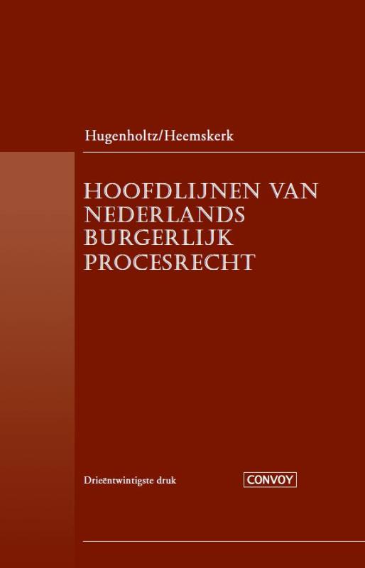Omslag van Hoofdlijnen Ned burg precesrecht