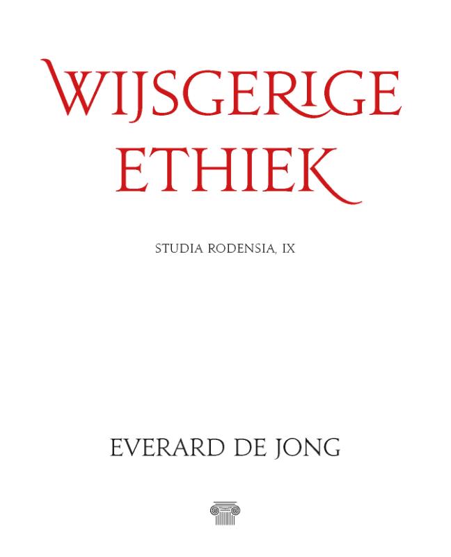 Omslag van Wijsgerige ethiek