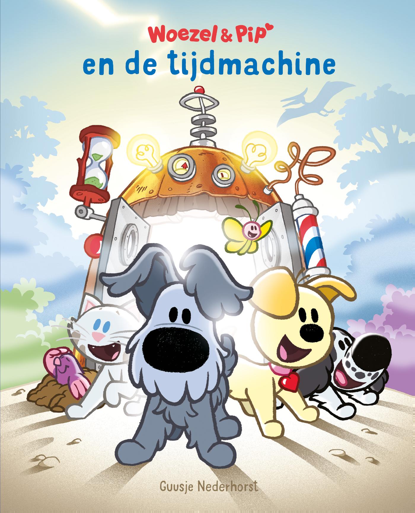 Omslag van Woezel & Pip en de tijdmachine