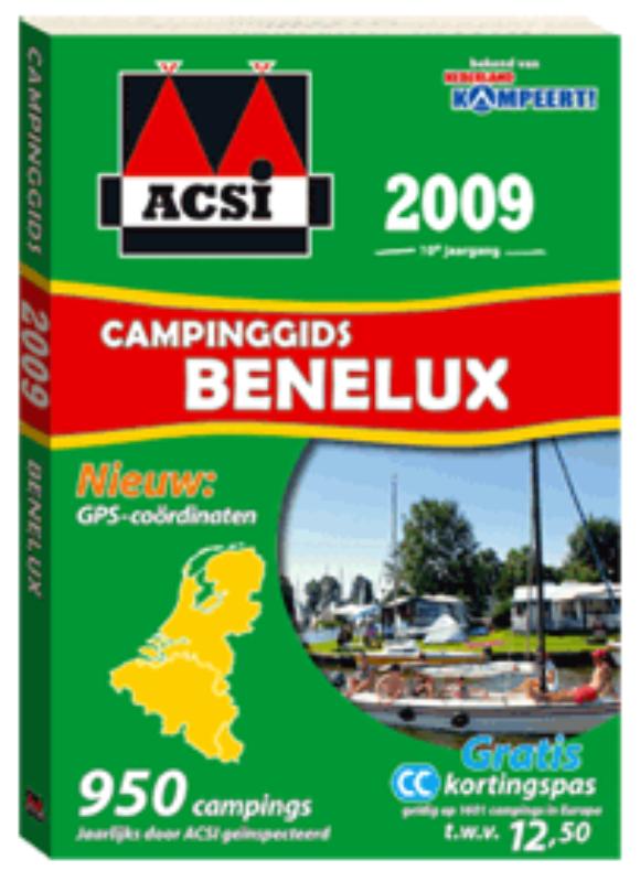 Omslag van ACSI Campinggids Benelux 2009