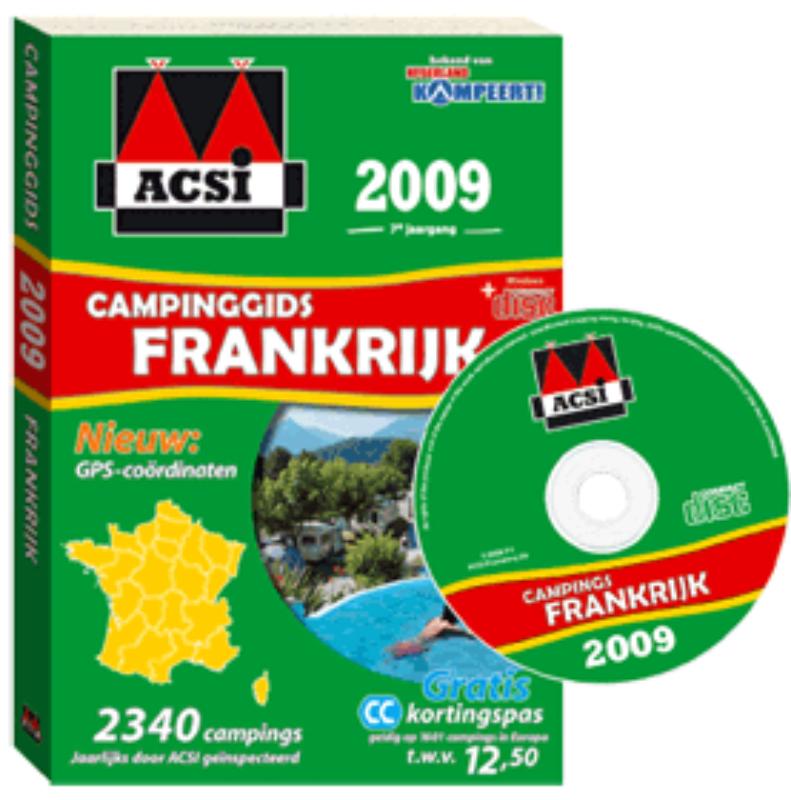 Omslag van ACSI Campinggids Frankrijk 2009