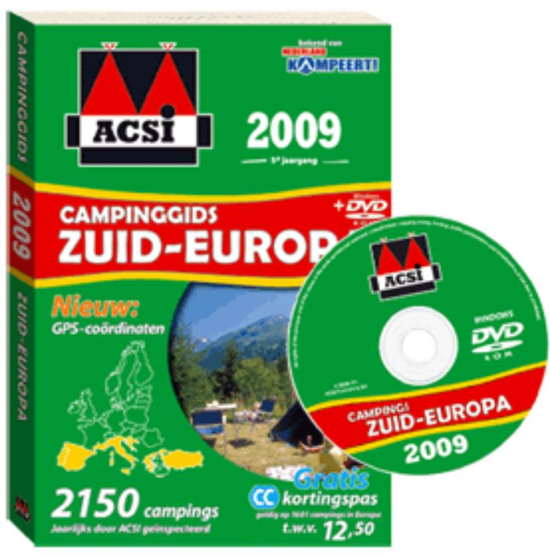 Omslag van ACSI Campinggids Zuid-Europa 2009