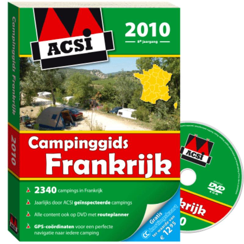 Omslag van ACSI Campinggids Frankrijk 2010 + ACSI camping CD-ROM Frankrijk 2010