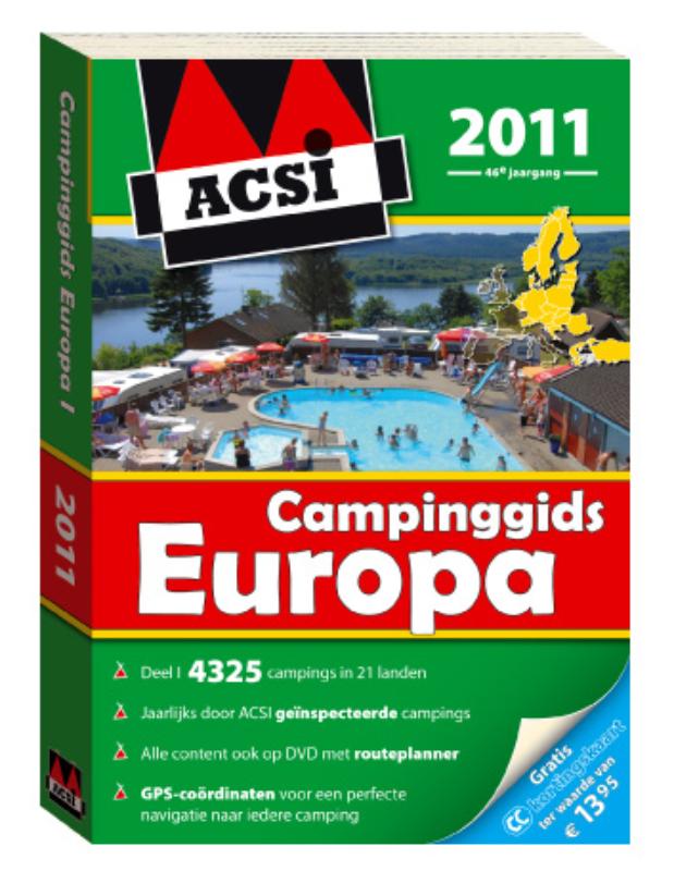 Omslag van ACSI Campinggids Europa 2011