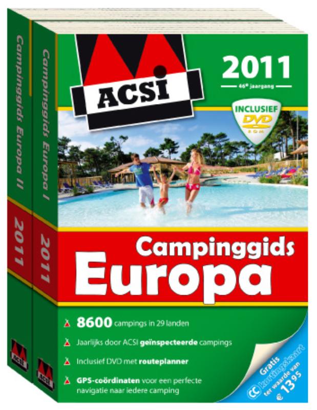 Omslag van ACSI campinggids Europa 2011