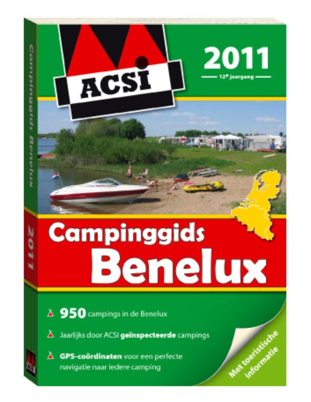 Omslag van ACSI campinggids Benelux 2011