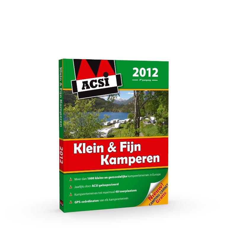 Omslag van ACSI Klein & Fijn Kamperen Gids 2012