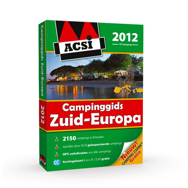 Omslag van ACSI Campinggids Zuid-Europa 2012