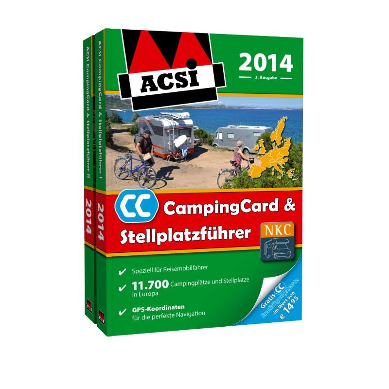 Omslag van ACSI CampingCard en Camperplaatsen 2014