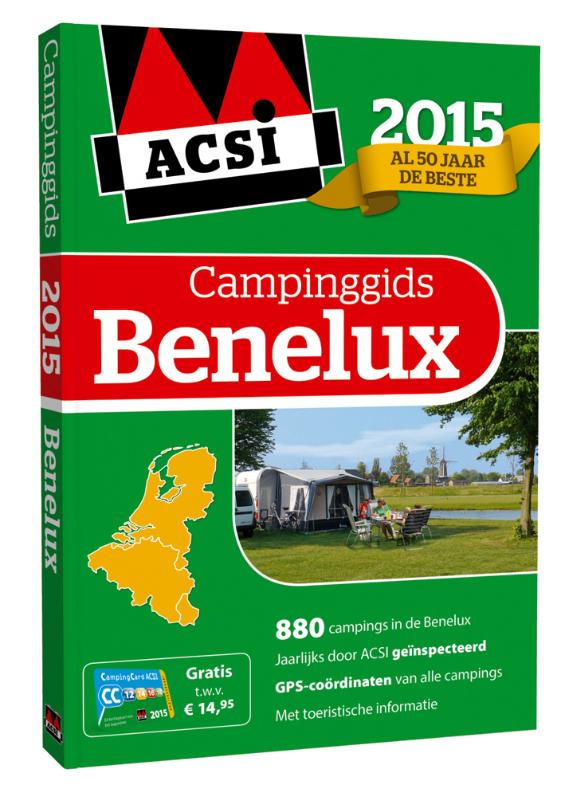 Omslag van ACSI Campinggids Benelux 2015