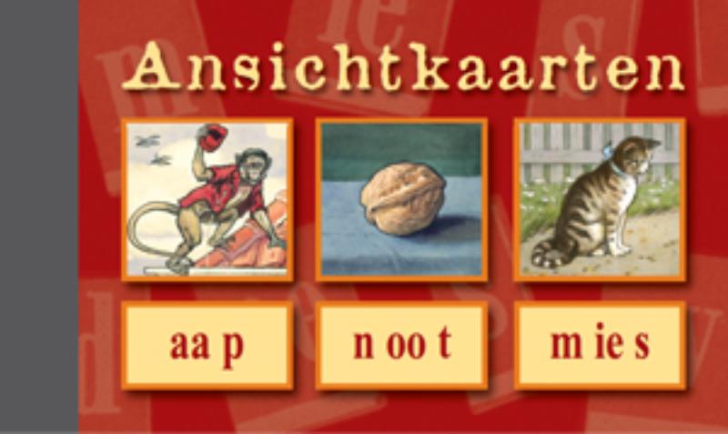 Omslag van Ansichtkaarten, Aap - Noot - Mies