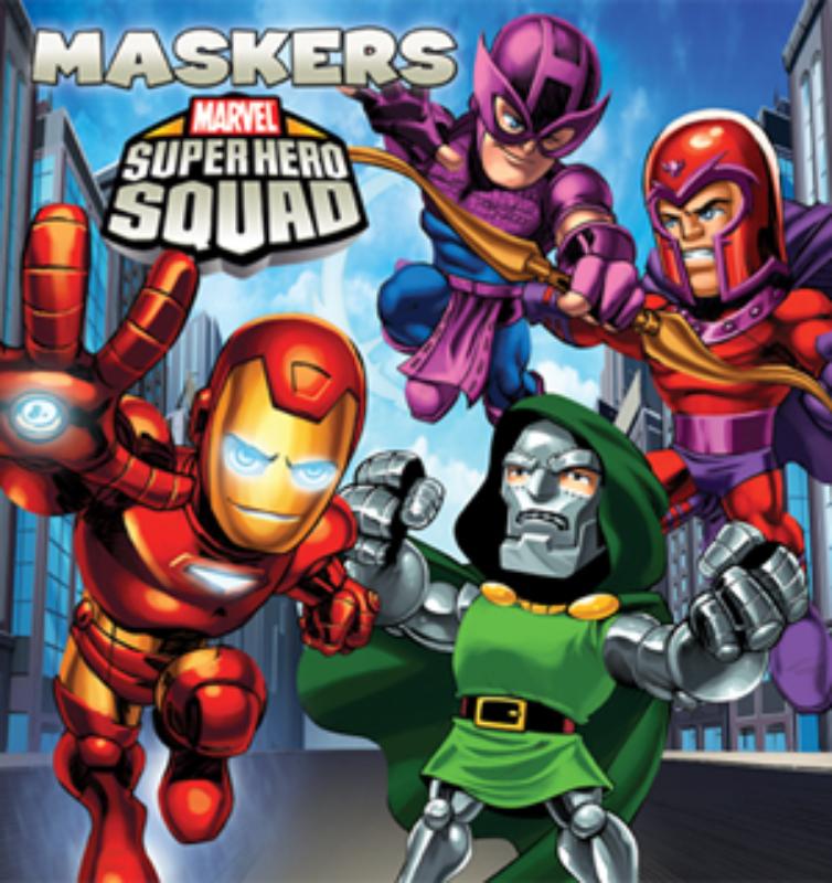 Omslag van Maskers Marvel super hero squad