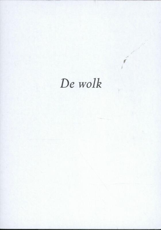 Omslag van De wolk