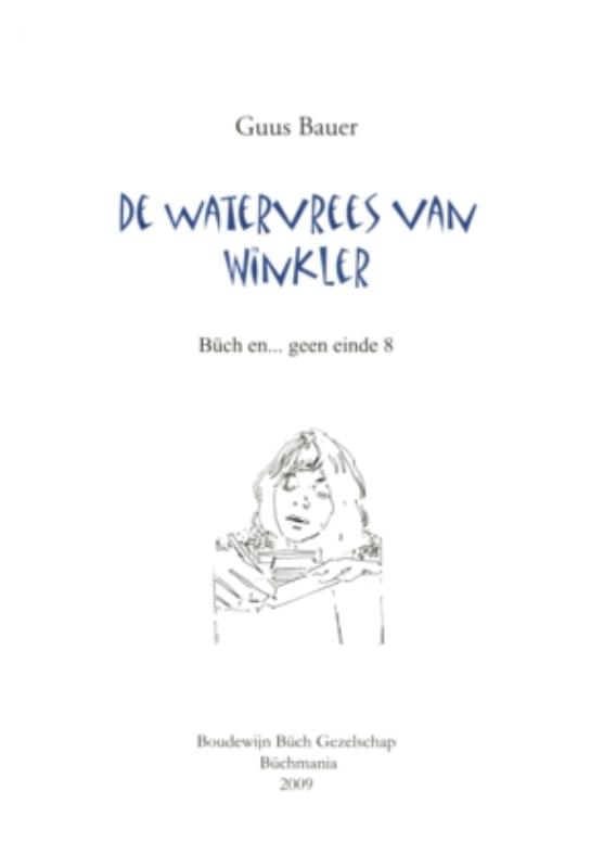 Omslag van De watervrees van Winkler