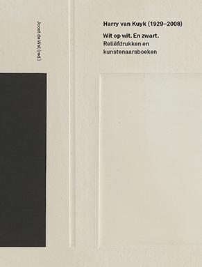 Omslag van Harry van Kuyk (1929-2008) wit op wit. en zwart.