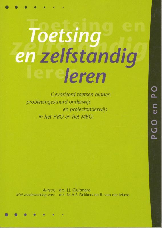 Omslag van Toetsen en zelfstandig leren