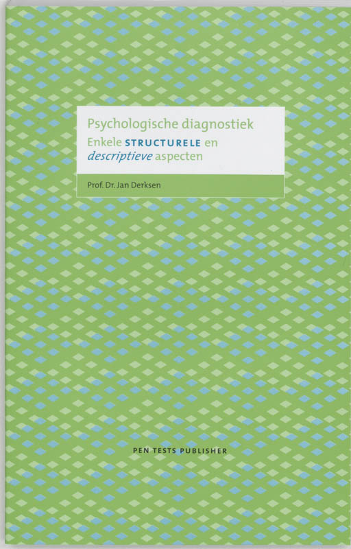 Omslag van Psychologische diagnostiek