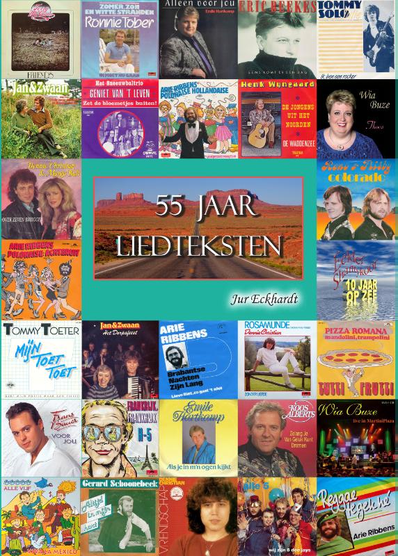 Omslag van 55 JAAR LIEDTEKSTEN