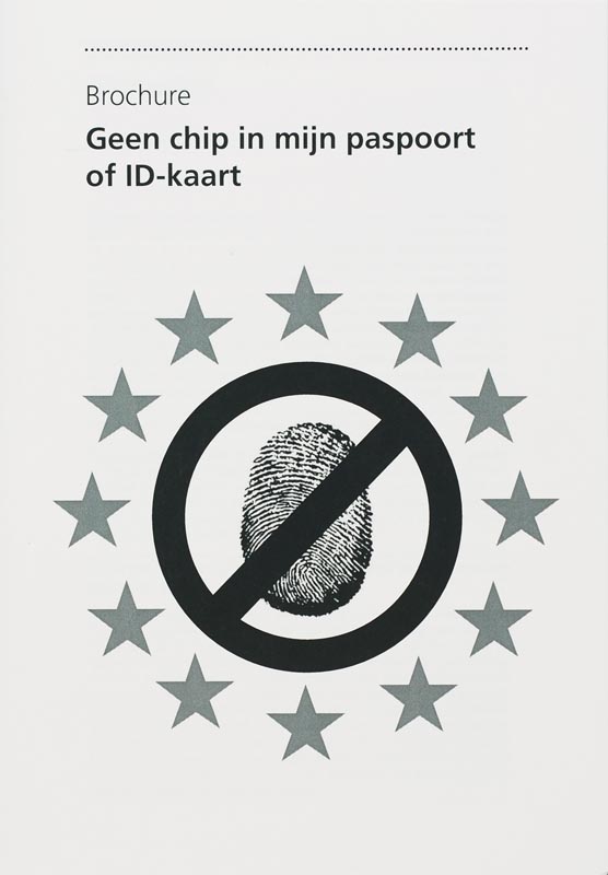Omslag van Brochure geen chip in mijn paspoort of ID-kaart