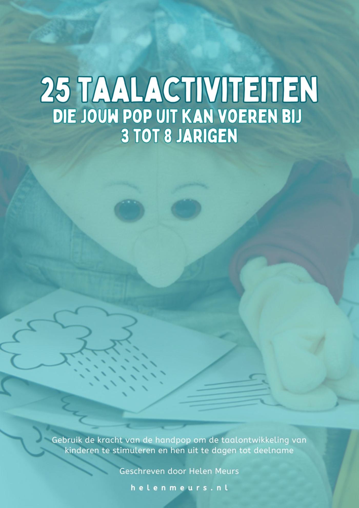Omslag van 25 Taalactiviteiten die jouw handpop zelf uit kan voeren