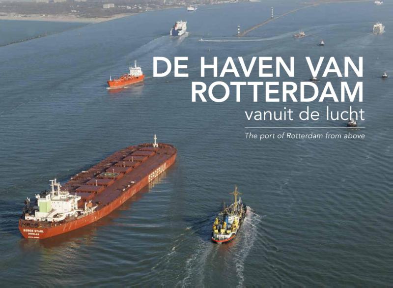 Omslag van De haven van Rotterdam vanuit de lucht