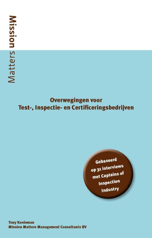 Omslag van Overwegingen voor test-, inspectie- en certificeringsbedrijven
