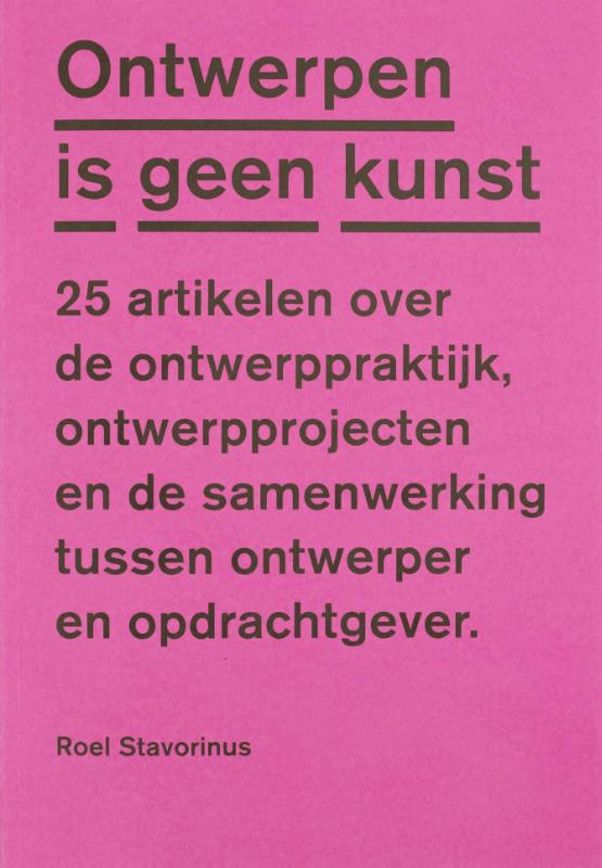 Omslag van Ontwerpen is geen kunst