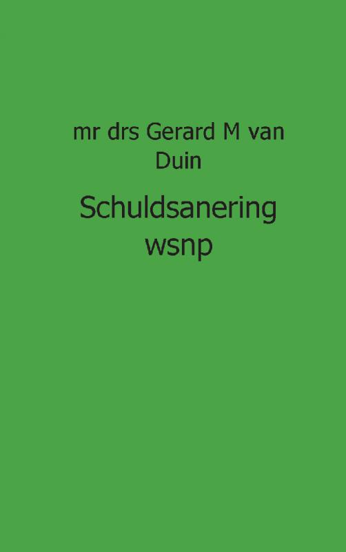 Omslag van Schuldsanering WSNP