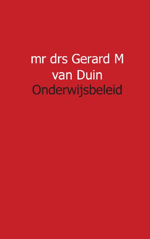 Omslag van Onderwijsbeleid