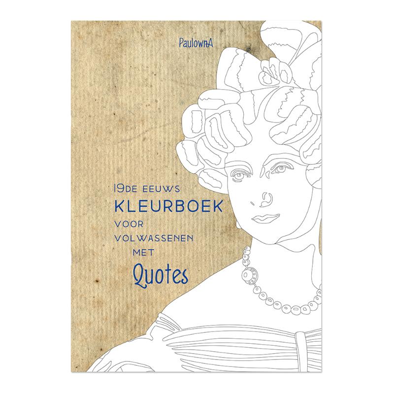 Omslag van 19de eeuws kleurboek
