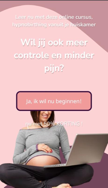 Omslag van Hypnobirthing Online Cursus