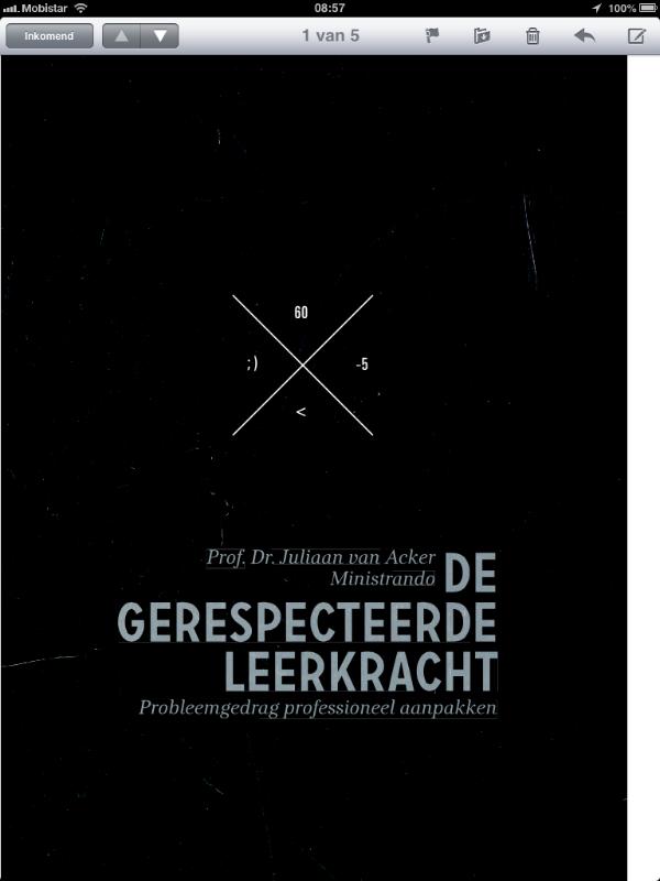 Omslag van De gerespecteerde leerkracht