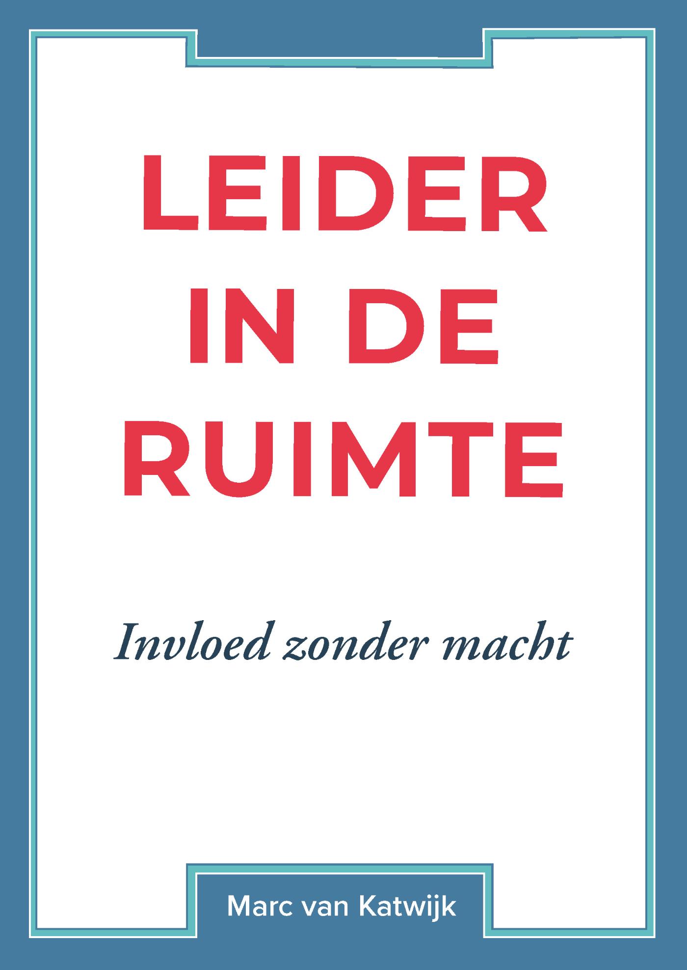Omslag van Leider in de ruimte