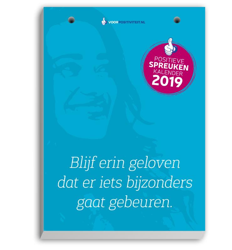 Omslag van Scheurkalender positieve spreuken 2019
