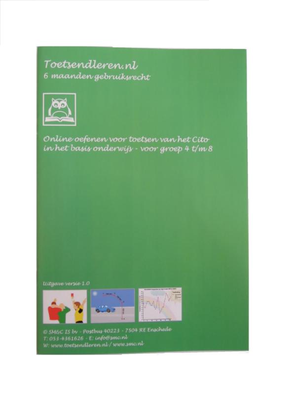Omslag van 6 Maanden gebruiksrecht groep 4 t/m 8 versie 1.0
