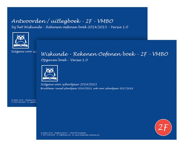 Omslag van Set 2F - 2014/2015 - VMBO - Versie 1.0 - Verplichte rekentoets
