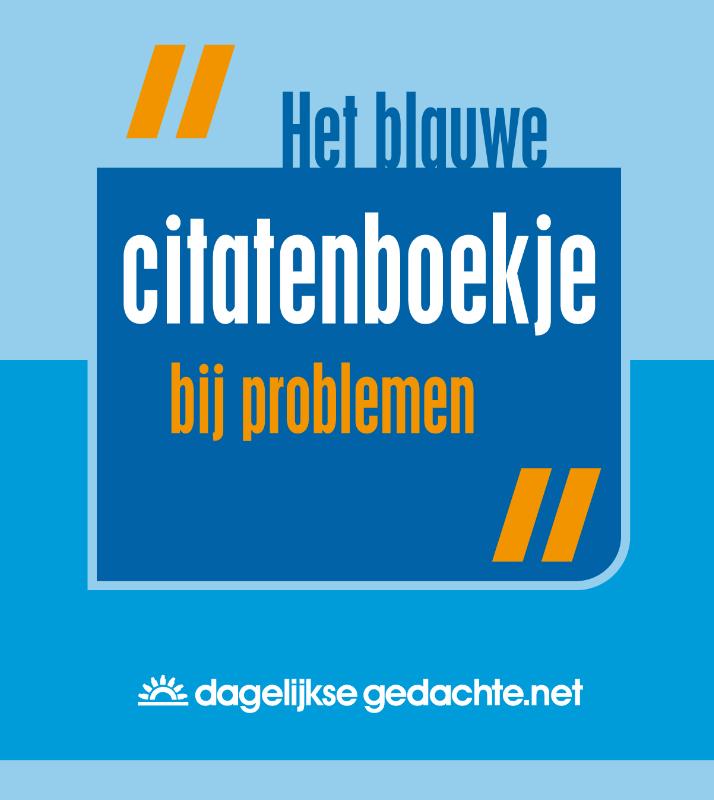 Omslag van Het blauwe citatenboekje bij problemen