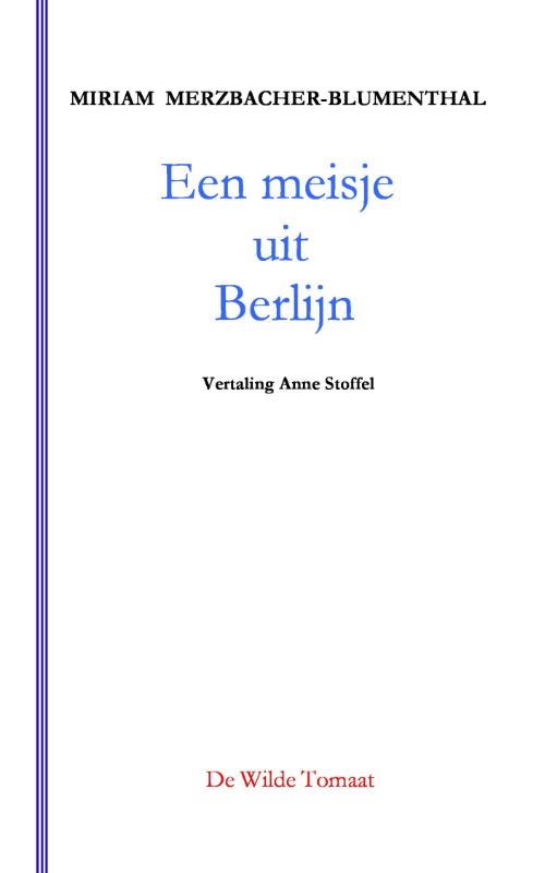 Omslag van Een meisje uit Berlijn