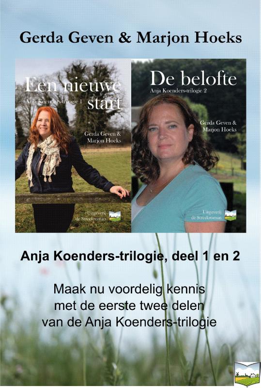 Omslag van Anja Koenders-trilogie