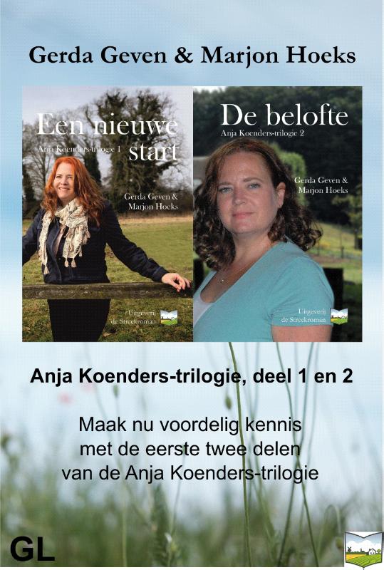 Omslag van Anja Koenders-trilogie