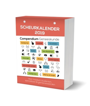 Omslag van Compendium geneeskunde scheurkalender 2019